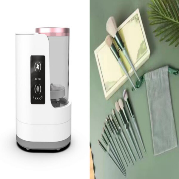 Electric Makeup Brush Cleaner Rechargeable Makeup Brushes Cleaning Tool Automatic Makeup Brush Cleaning Stand Device