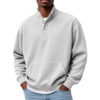 7a6bef7c-ed2d-4e4b-96fd-bb513400f74f.jpg Mens Solid-Color Turtleneck Casual Long-Sleeve Polo Sweatshirt With Pockets For Men Spring Autumn Clothing Loose Button Polo Collar Tees Tops Man Outwear