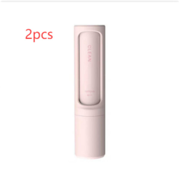 be18cd13-7816-40b9-ba7d-bddf39f683bd.jpg 2-1 Reusable Pet Hair Remover Brush Lint Roller Portable Effective Self Cleaning Tool for Cat Dog Fur Hair Dust Removal Brush